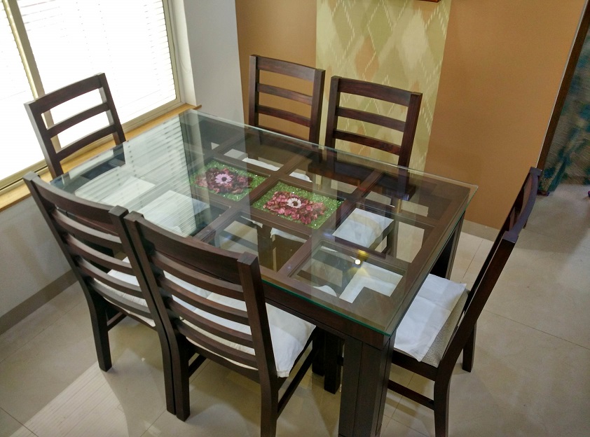 Glass Top Dining Set